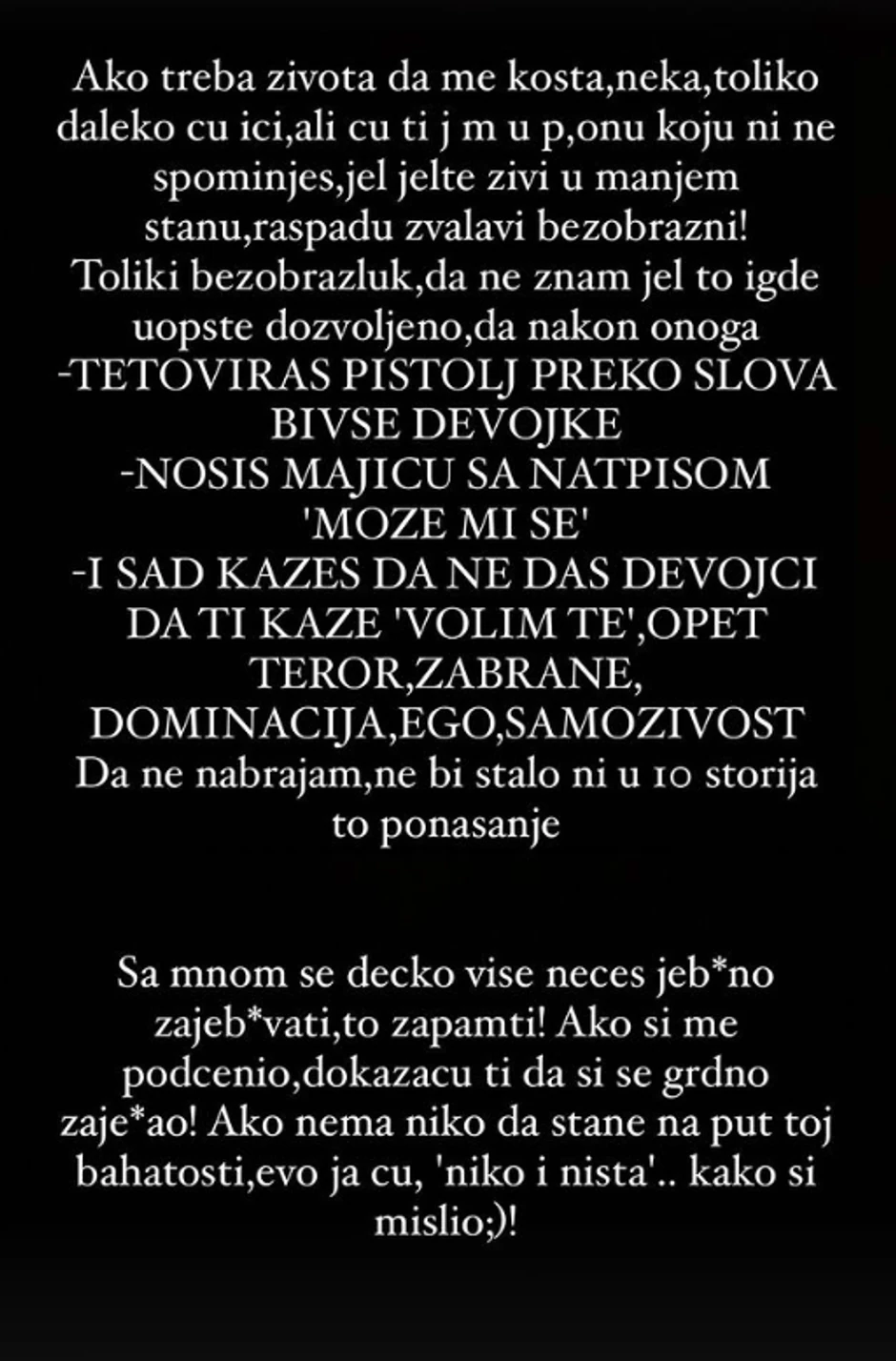 Nataša Šavija se obratila Kariću