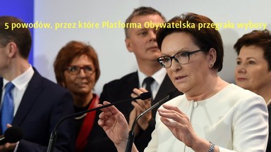 5 powodów, przez które Platforma Obywatelska przegrała wybory