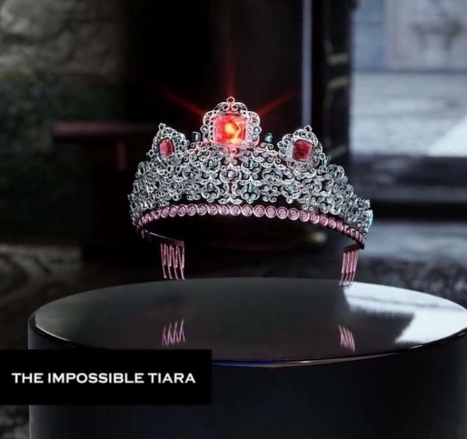 The Impossible Tiara — wirtualna korona ozdobiona błyszczącymi cyfrowymi klejnotami marki Dolce & Gabbana, sprzedana za 300 tys. dol. (ok. 1,28 mln zł).