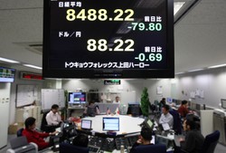 Japonia w dół, Chiny w górę