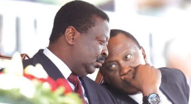 President Uhuru Kenyatta with Musalia Mudavadi