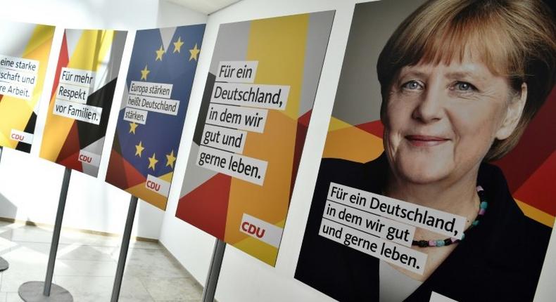 German Chancellor Angela Merkel's Christian Democratic Union party is well ahead in opinion polls just over three months before parliamentary elections