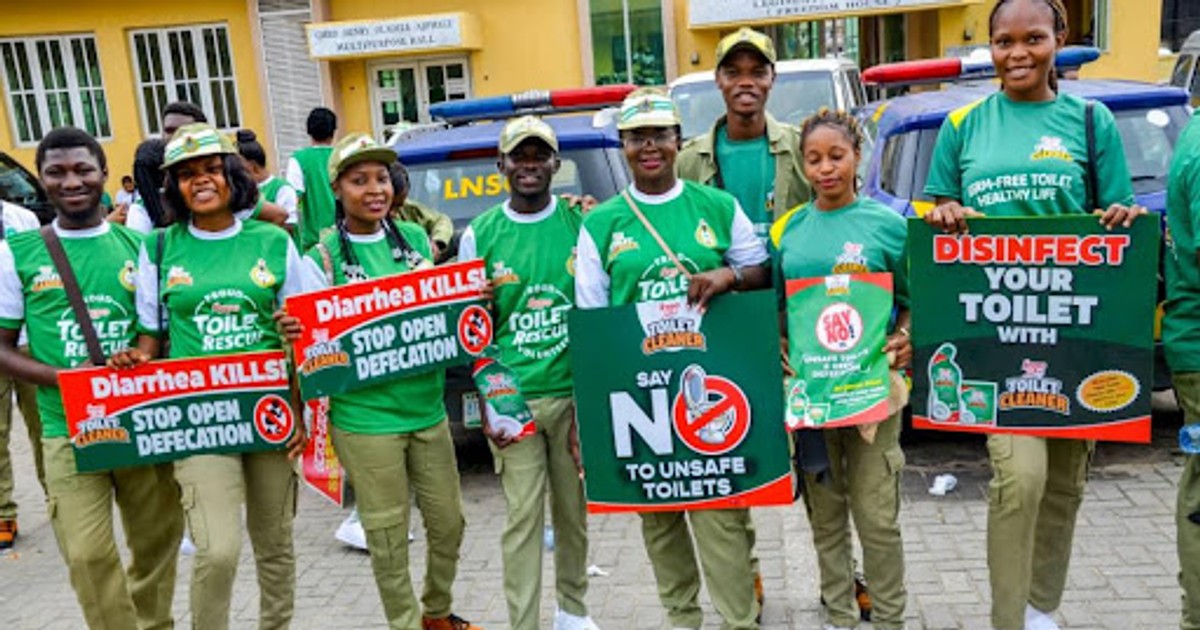 Hypo toilet cleaner, NYSC, Government lead Hygiene Sensitization Walk - Vimarsana News