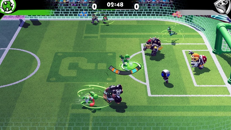 Mario Strikers - screenshot z gry (wersja na Nintendo Switch)