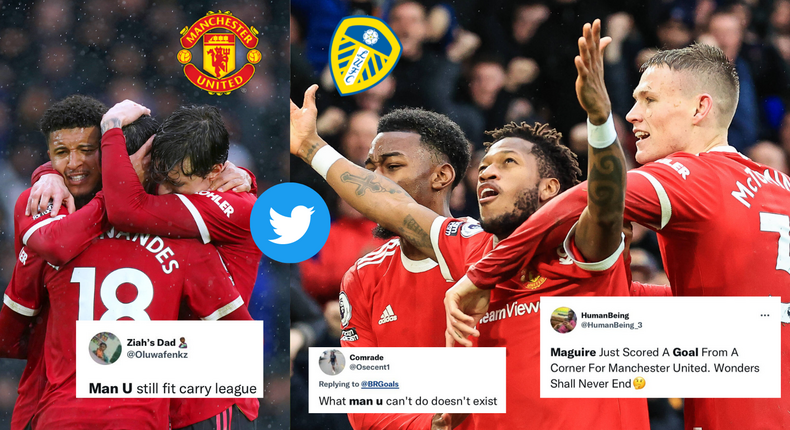 Reactions to Manchester United's convincing win against Leeds on Sunday