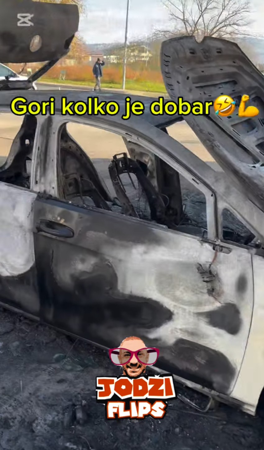 Zapaljen Jodžirov automobil