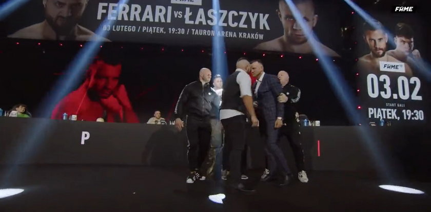 "Boxdel" i Paweł Jóźwiak pobili się. Interweniowała ochrona. Dantejskie sceny na konferencji FAME MMA 17 [WIDEO]