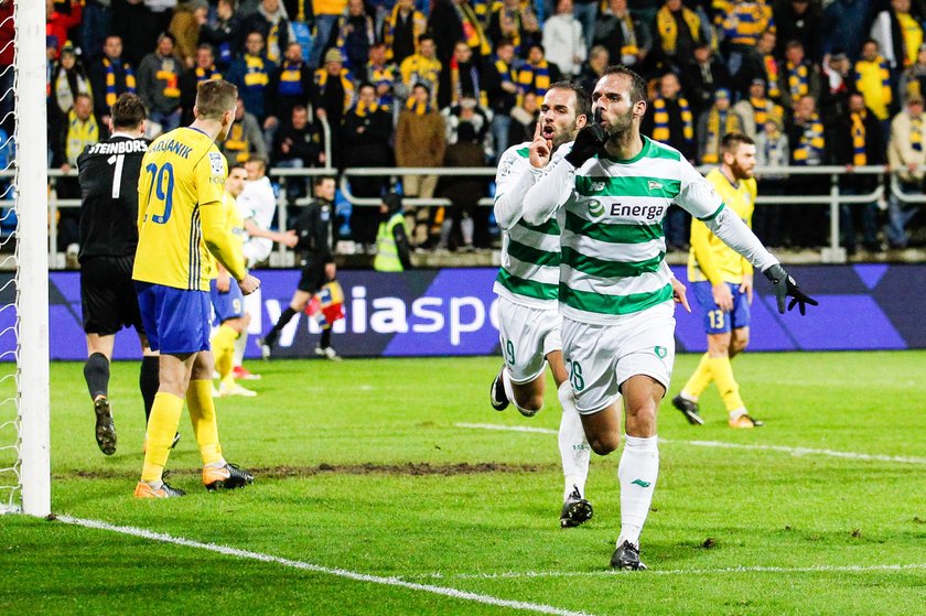 Pilka nozna. Ekstraklasa. Arka Gdynia - Lechia Gdansk. 03.11.2017