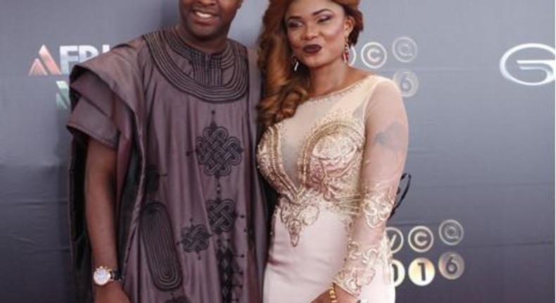 Femi Adebayo and Iyabo Ojo at the 2016 AMVCA 