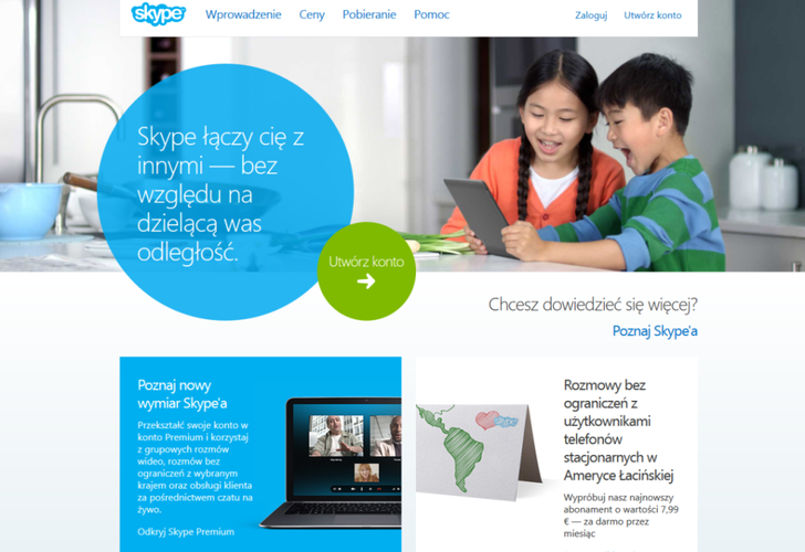 <b>Skype</b>
Najpopularniejszy komunikator głosowy na świecie coraz częściej staje się realną (a często bardziej opłacalną) alternatywą dla tradycyjnej telefonii. Ciekawa funkcją jest możliwości grupowych rozmów z jednoczesnym udziałem 10 użytkowników.
<br><br>
(fot. www.skype.com)