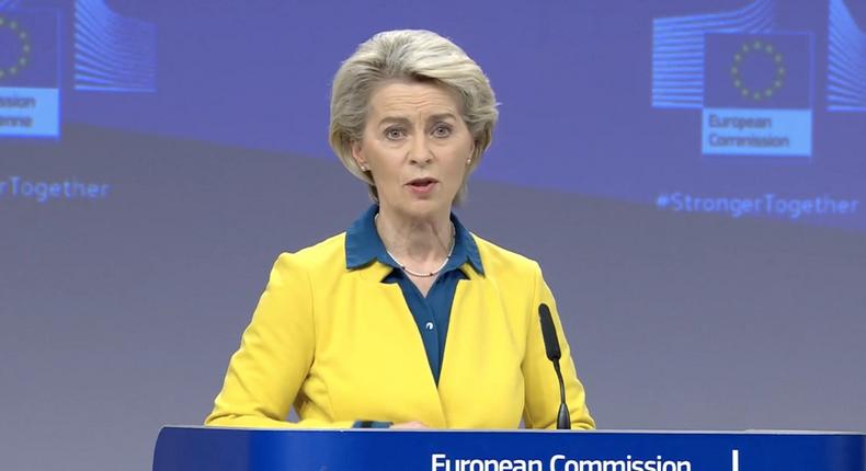 European Commission President Ursula Von der Leyen.