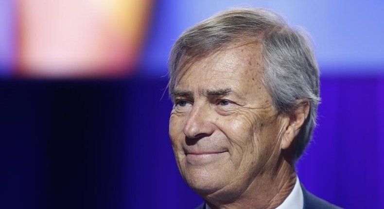 Vincent Bollore, chairman of Vivendi and largest shareholder, attends the company's shareholders meeting in Paris, April 17, 2015. REUTERS/Charles Platiau