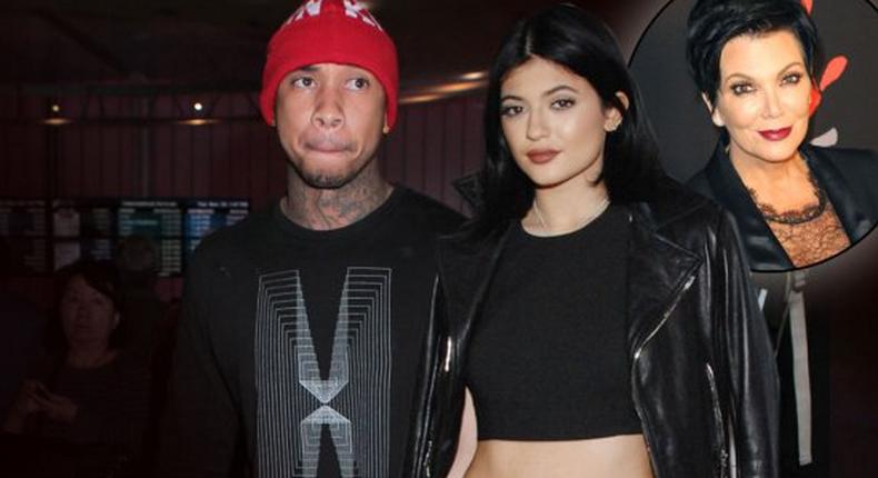 Kylie Jenner and Tyga, Kris worried