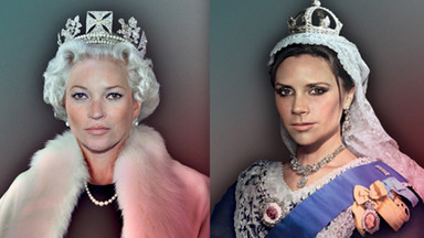 Kate Moss i Victoria Beckham jako brytyjskie królowe - zobacz!