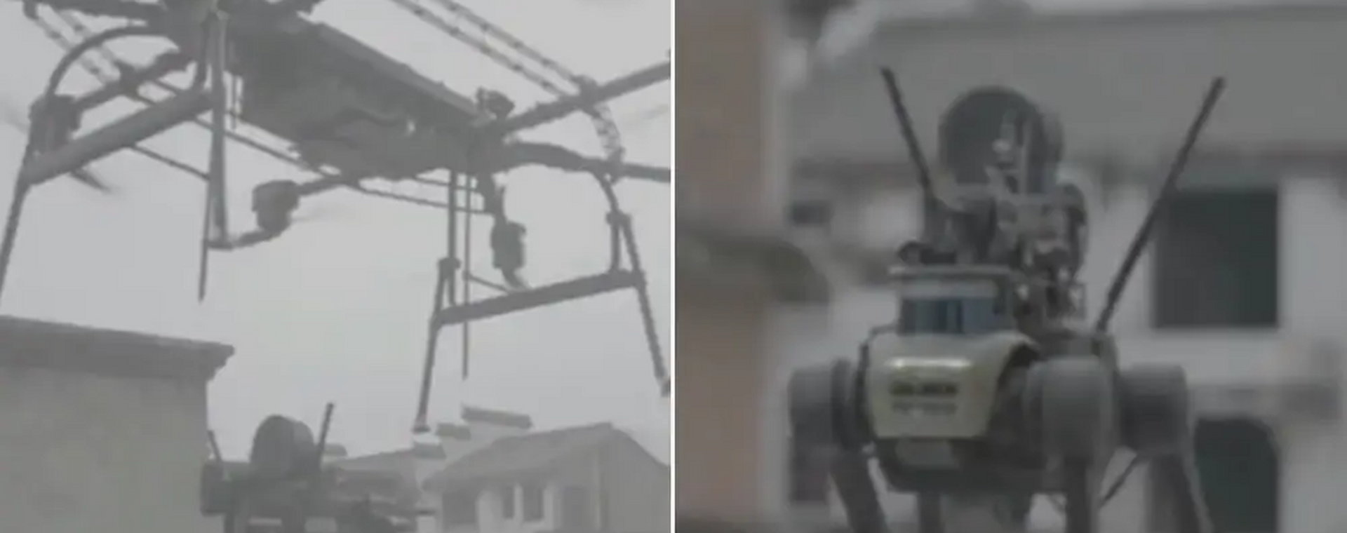 Kestrel Defense Blood-Wing opublikował wideo na swoim podobnym do Twittera koncie Weibo, pokazujące, w jaki sposób jego uzbrojonego w broń psa można umieścić na dachu za pomocą drona.