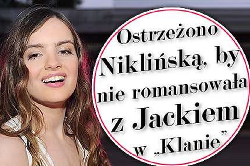 Ostrzeżono Niklińską, by nie romansowała z Jackiem w "Klanie"