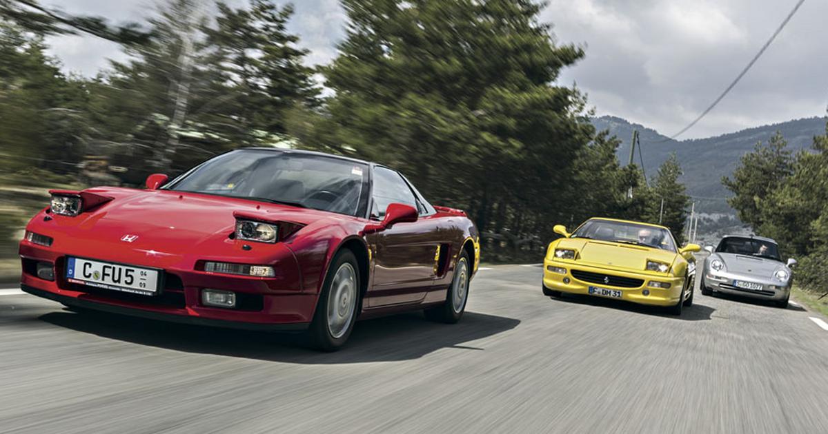 Auta marzeń z lat 90. Honda NSX kontra Ferrari F355 GTS