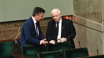 Michał Dworczyk i Jarosław Kaczyński