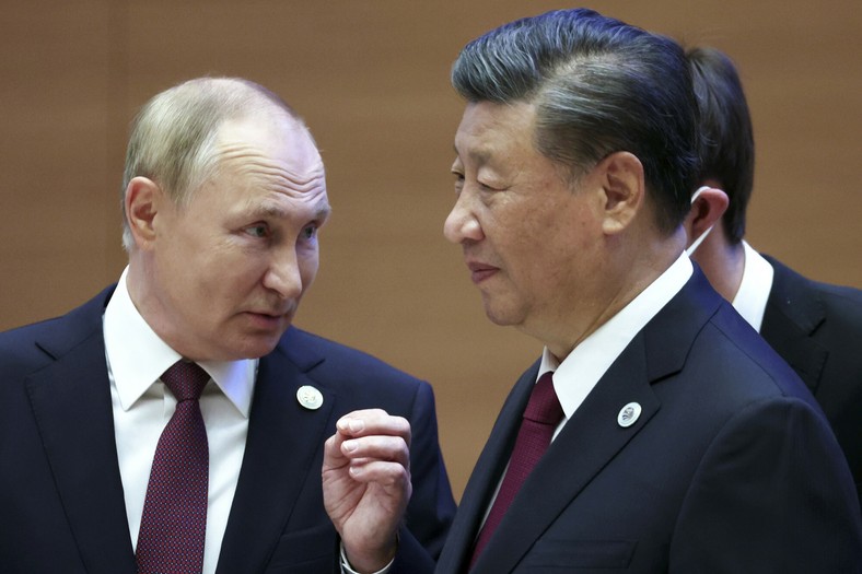 Władimir Putin i Xi Jinping w Uzbekistanie, 16 września 2022 r.