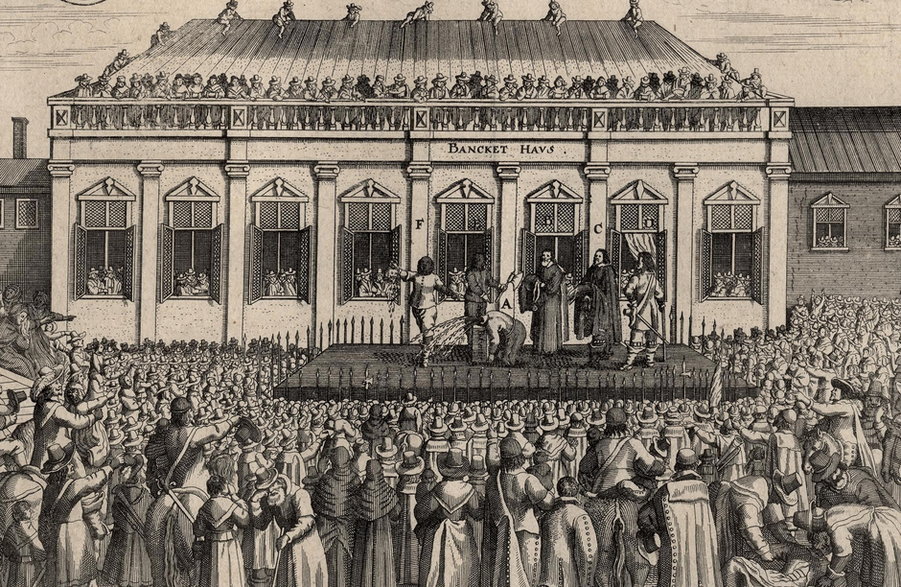 Publiczna egzekucja króla Anglii Karola I w 1649 r. przyciągnęła tłumy