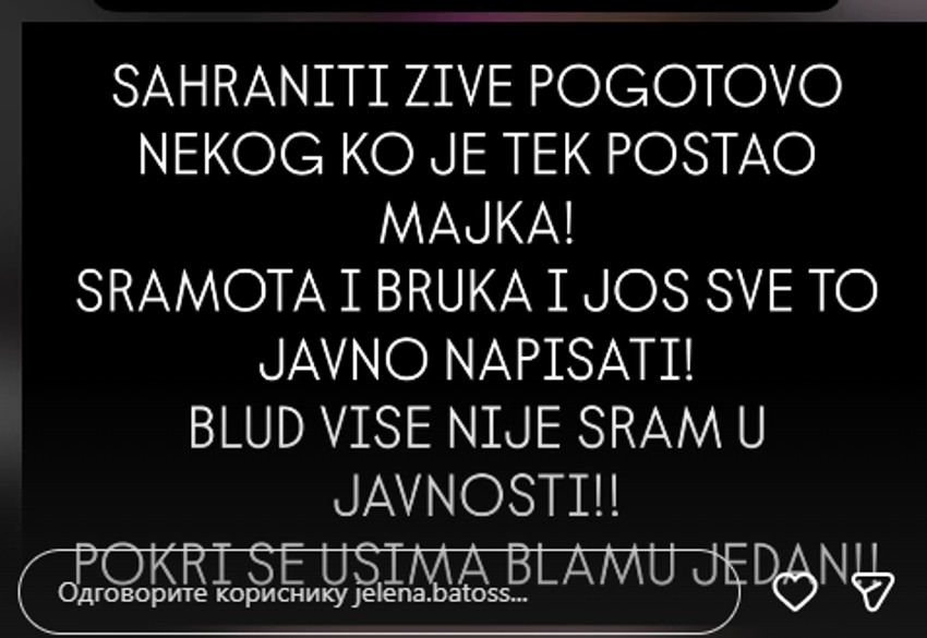 Jelena Batos žestoko udarila na Indi nakon što se odrekla Edite:Blamu jedan
