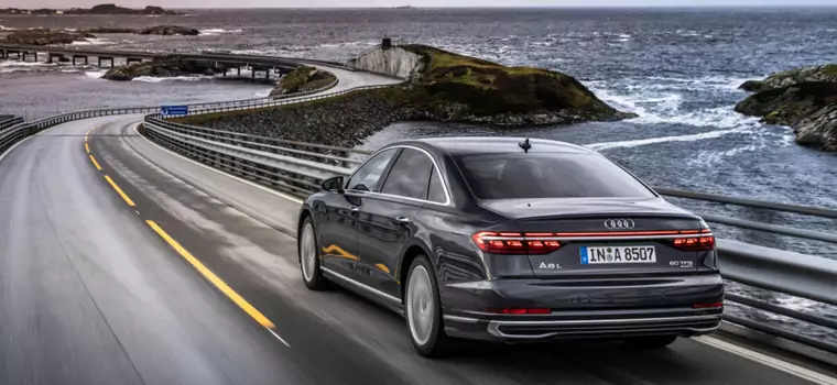 Audi A8 po liftingu – luksusową limuzyną po drogach Norwegii