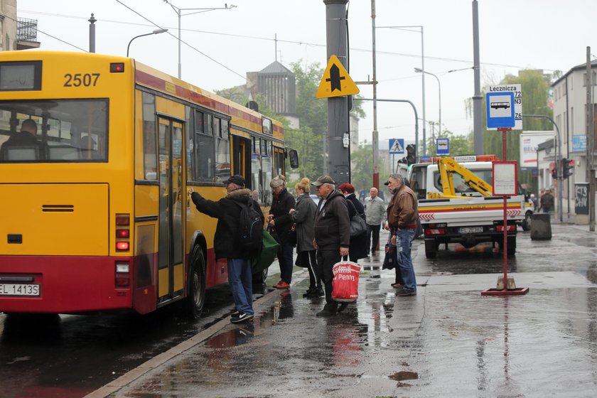 Łódź, wiata, przystanek, Rzgowska