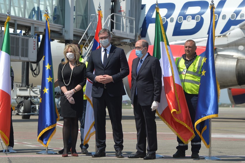 Aleksandar Vučić, ambasador Italije u Srbiji Karlo Lo Košo