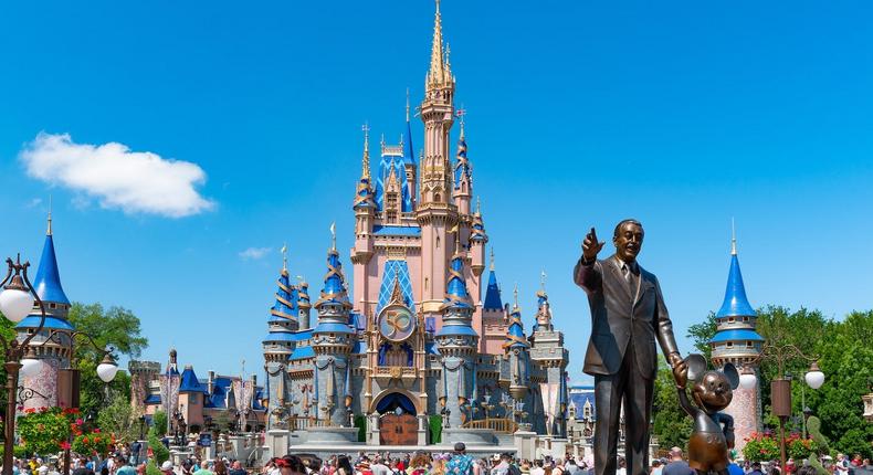 General views of the Walt Disney at Magic Kingdom on April 3, 2022 in Orlando, Florida.AaronP/Bauer-Griffin/GC Images