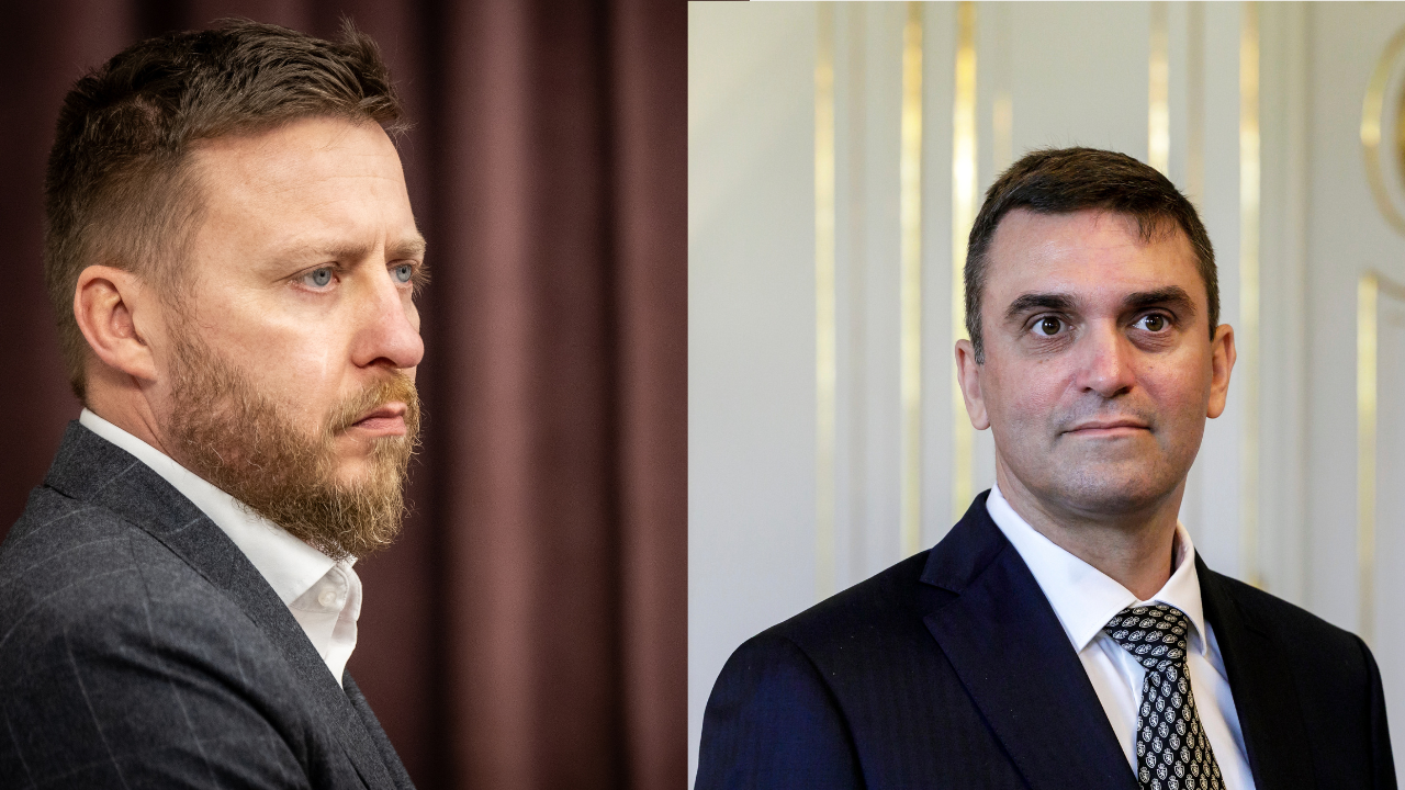 Splnomocnenec Peter Kotlár a predseda SAV Martin Venhart.