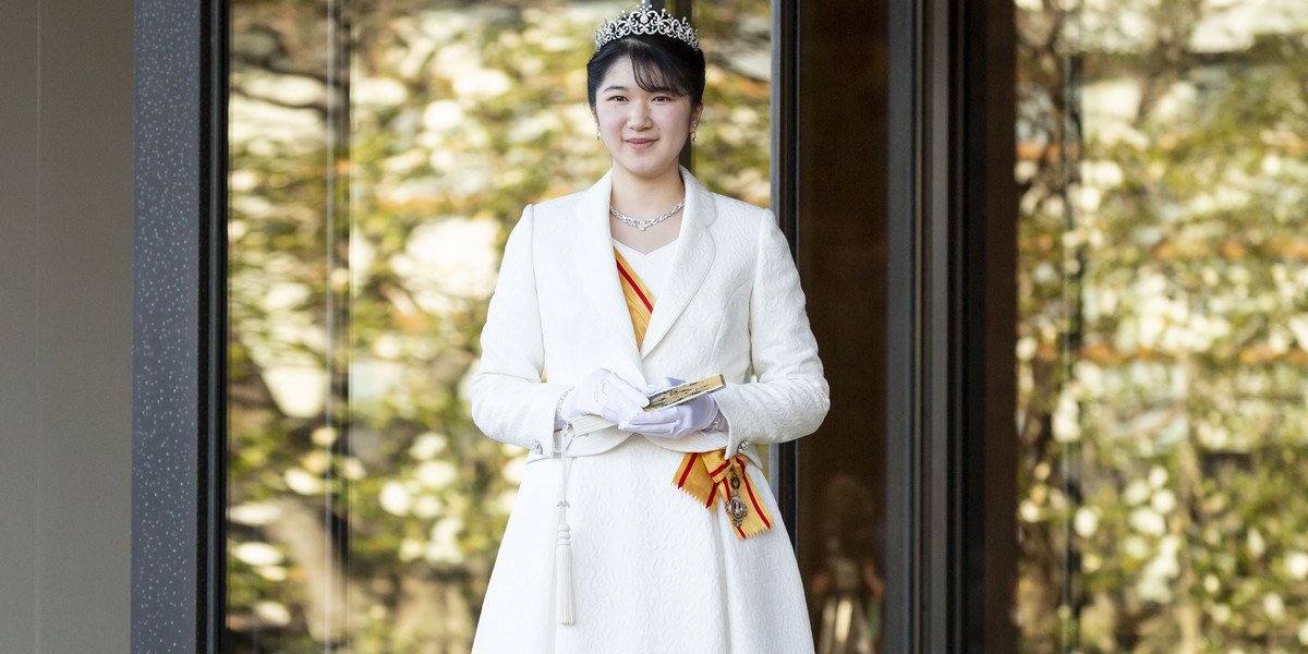 Księżniczka Aiko, córka japońskiego cesarza Naruhito.