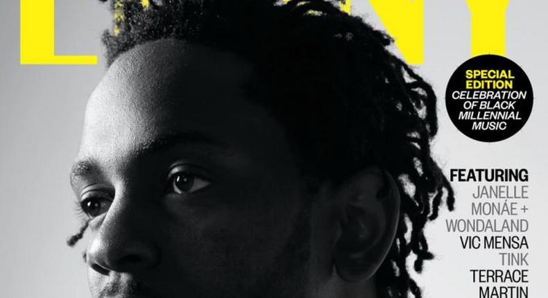 Kendrick Lamar covers Ebony Magazine