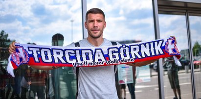 Podolski już w Polsce. Przywitała go legenda Górnika Zabrze. GALERIA 