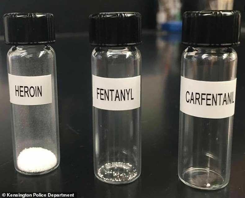 Fatalne doze heroina, fentanila i karfentanila