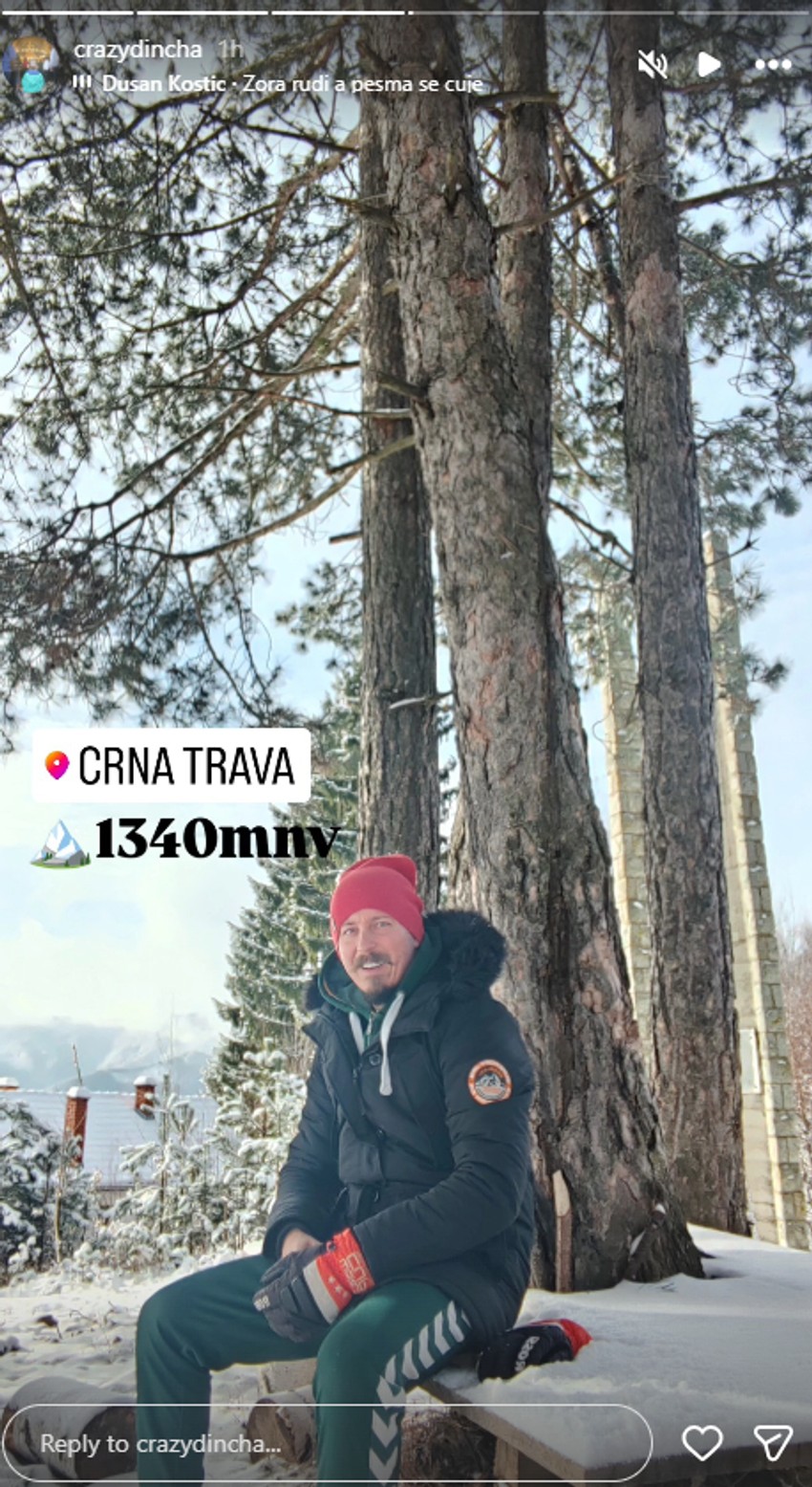 Dinča se oglasio sa vrha planine