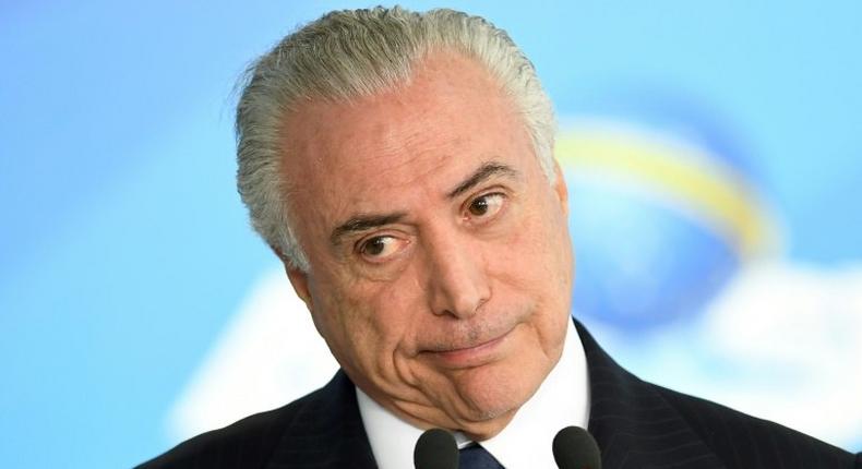 Brazilian President Michel Temer appeared immune to the corruption probes swirling around many of his allies and even a third of his cabinet