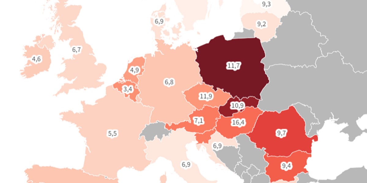 Prognozy inflacyjne KE są dla nas brutalne. Inflację mamy mieć w przyszłym roku najwyższą w Europie, poza Turcją