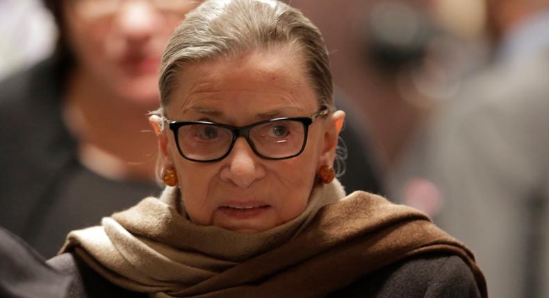 Ruth Bader Ginsburg.