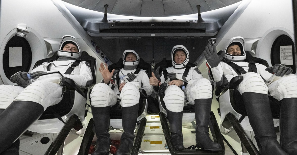 Half a year in space.  Astronauts have returned to Earth