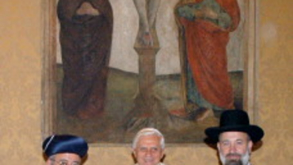 ITALY-ISRAEL-POPE-RABBI