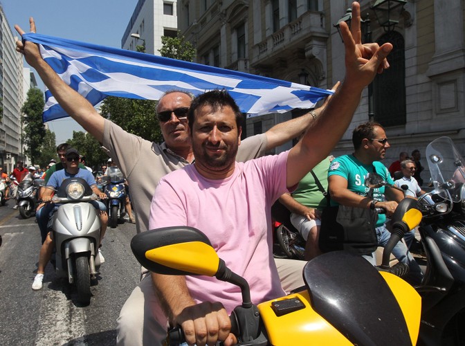 Ateny, protest taksówkarzy