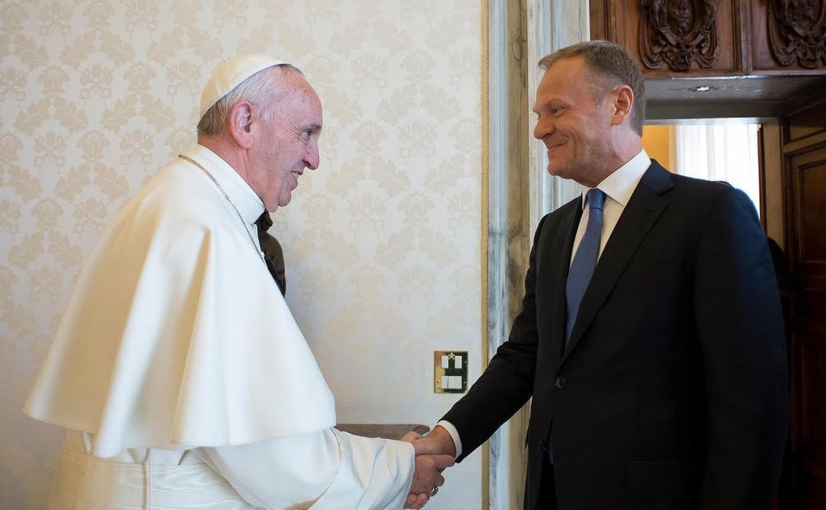 Papież Franciszek i Donald Tusk