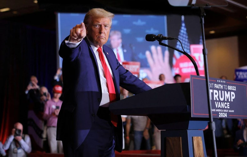 Donald Tramp na jednom od predizbornih skupova | Foto: Reuters