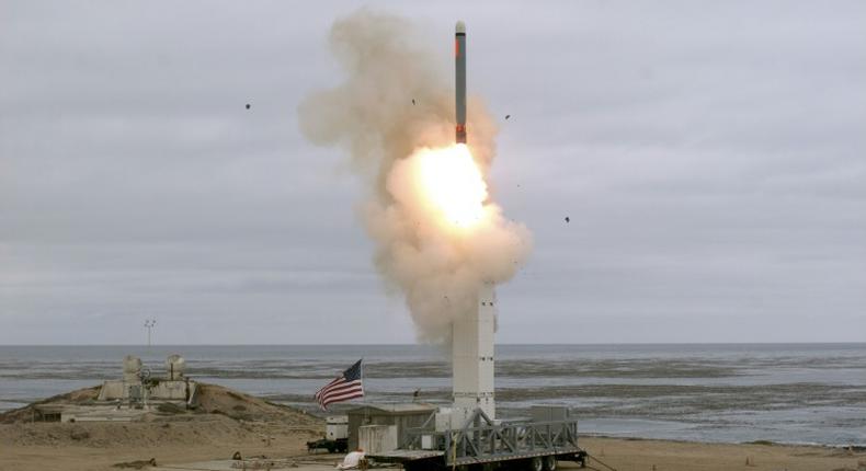 The US has tested a ground-launched cruise missile at San Nicolas Island, California, marking a new era in arms competition