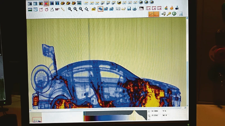 Skener pokazuje mesta na kojima je sakrivena droga