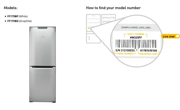 Lodówka Hotpoint - modele FF175BP i FF175BG