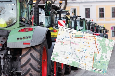 Marsz na Warszawę. Protest rolników sparaliżuje stolicę. Gdzie będą utrudnienia? [MAPA]