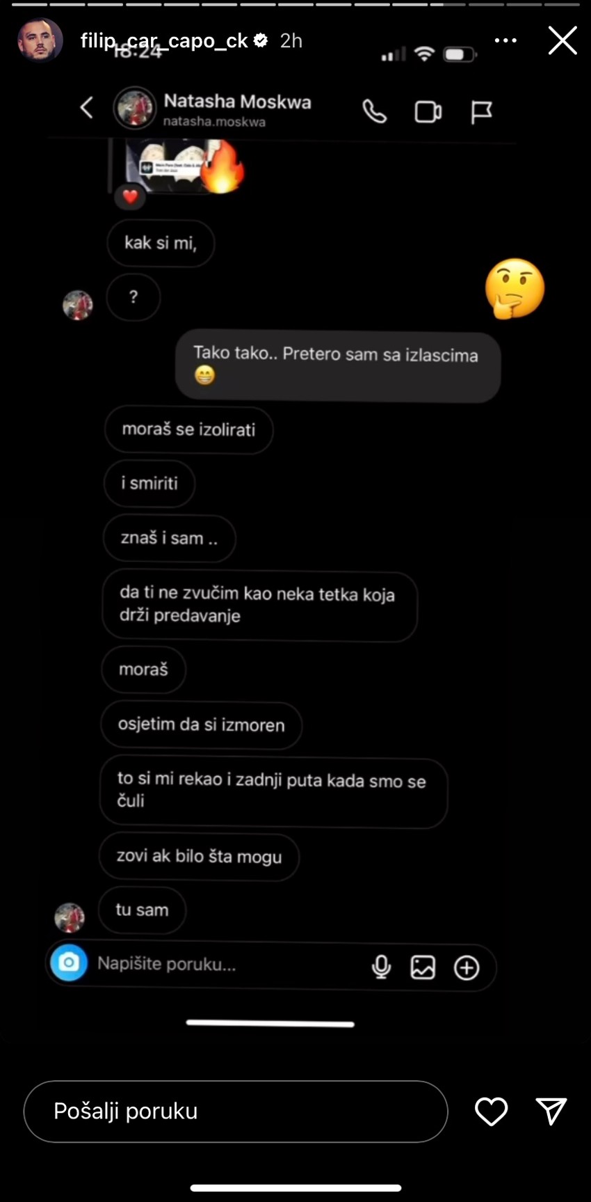 Car objavio poruke koje mu ja Moskva slala