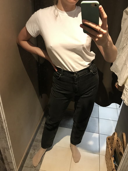 Czarne mom jeans, 30 zł