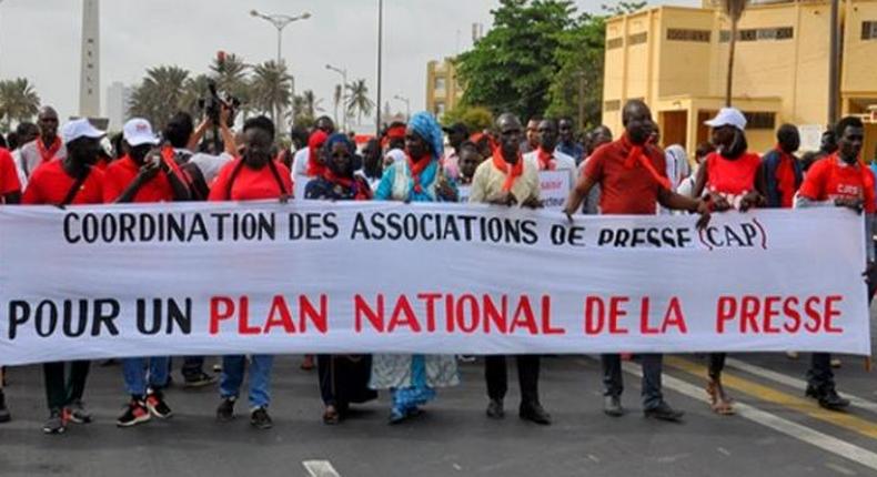 Sénégal, les Associations de presse manifestent pour l'assainissement du secteur
